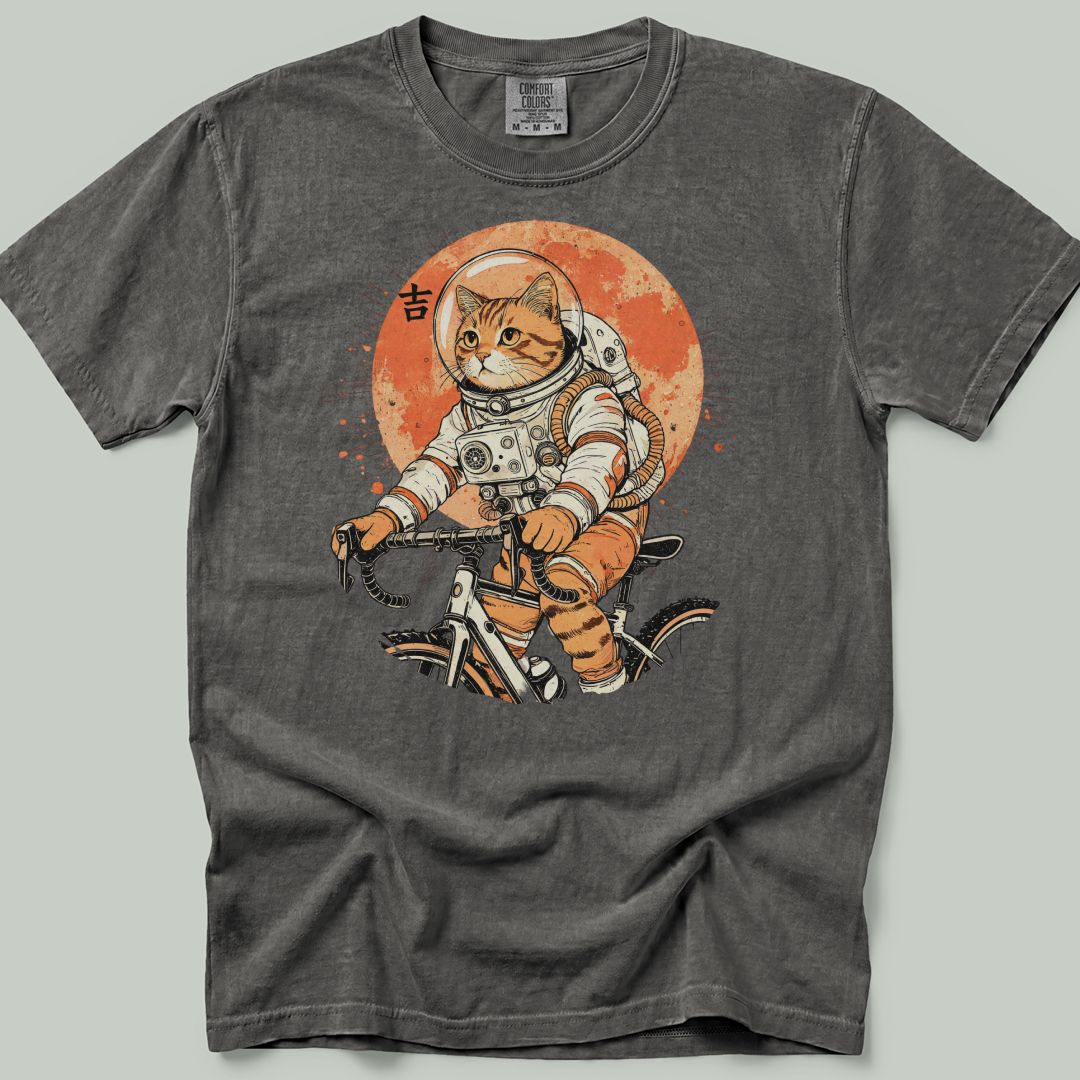 Cosmic Cat Cyclist Premium T-Shirt