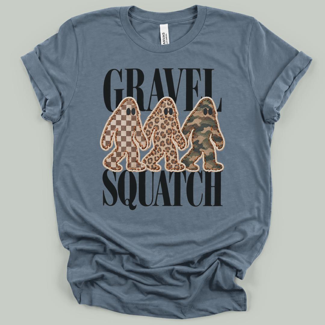 Gravel Squatch Faux Patchwork T-Shirt