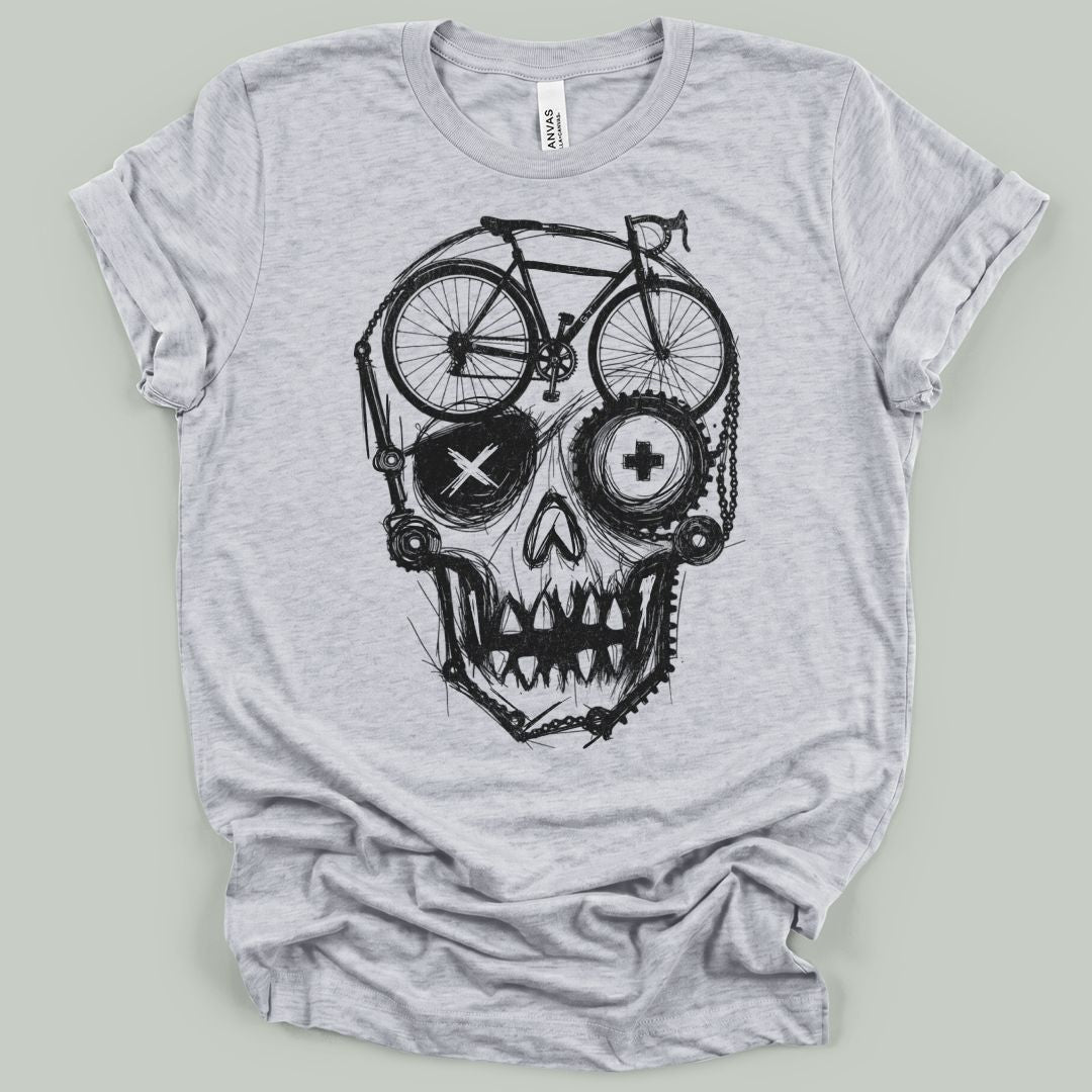Skull Bike Sketch T-Shirt
