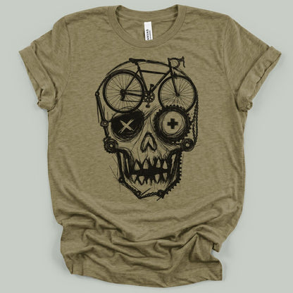 Skull Bike Sketch T-Shirt