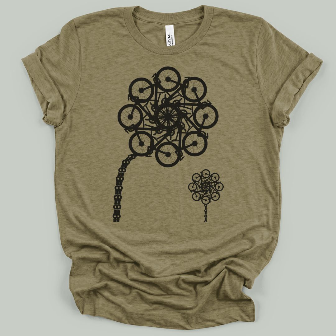 Wheel Flower Bloom T-Shirt