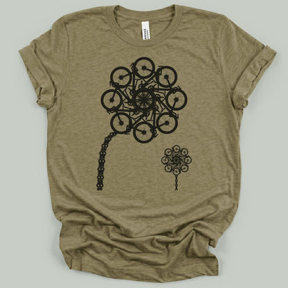 Wheel Flower Bloom T-Shirt