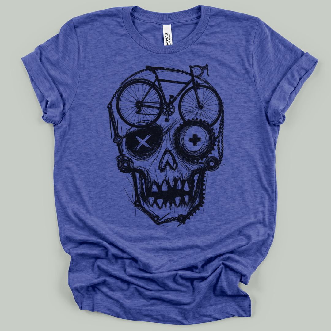 Skull Bike Sketch T-Shirt
