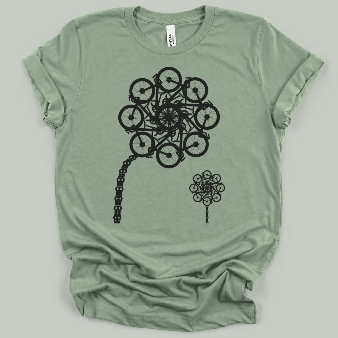 Wheel Flower Bloom T-Shirt