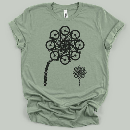 Wheel Flower Bloom T-Shirt