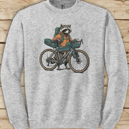 Bikepacking Raccoon Sweatshirt