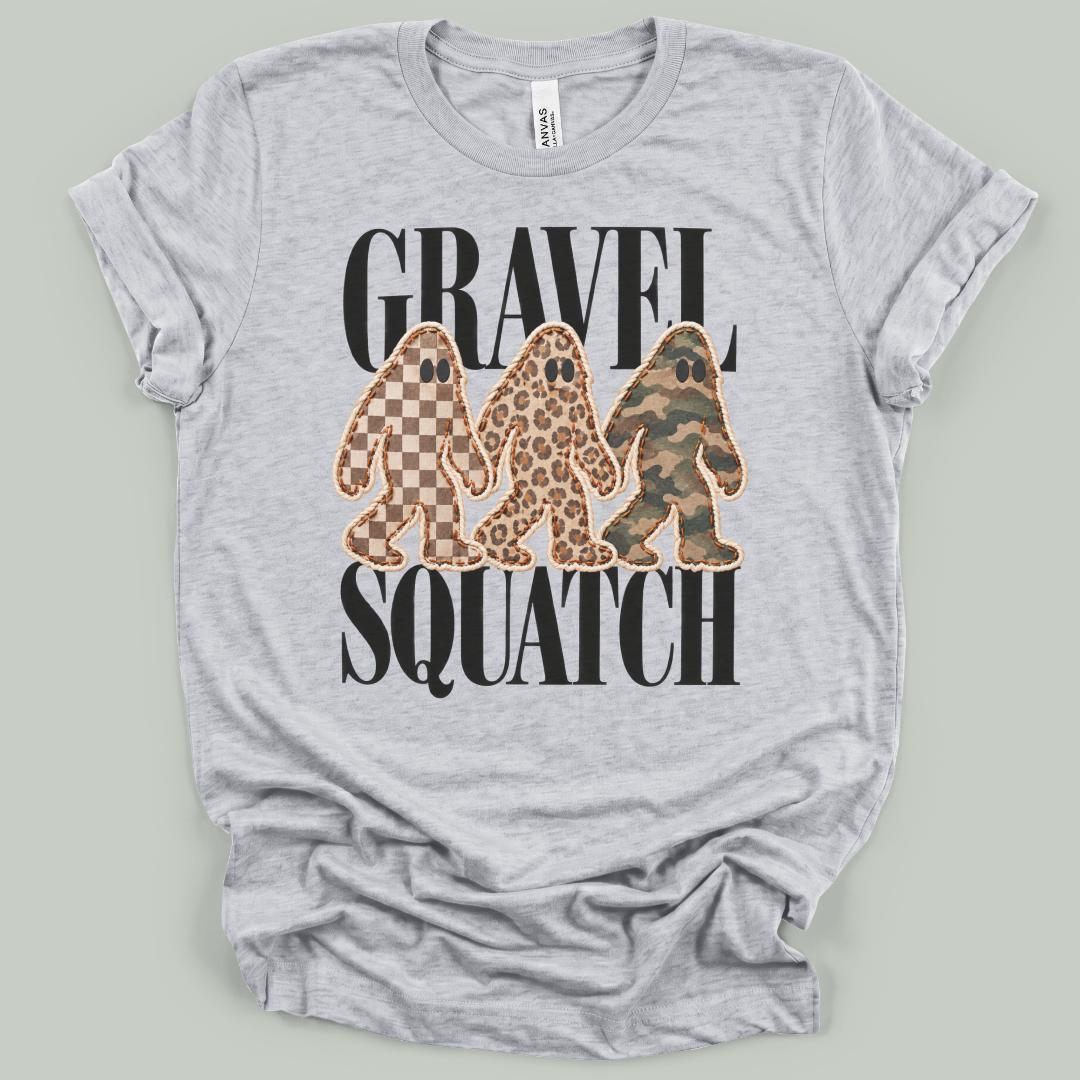Gravel Squatch Faux Patchwork T-Shirt
