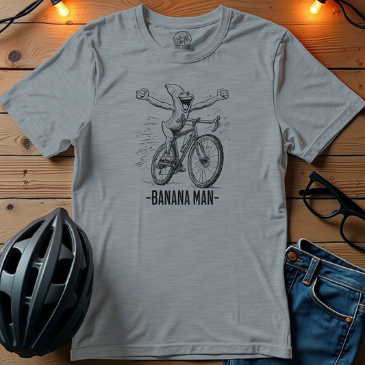 Banana Man Gravel Biking Fun T-Shirt