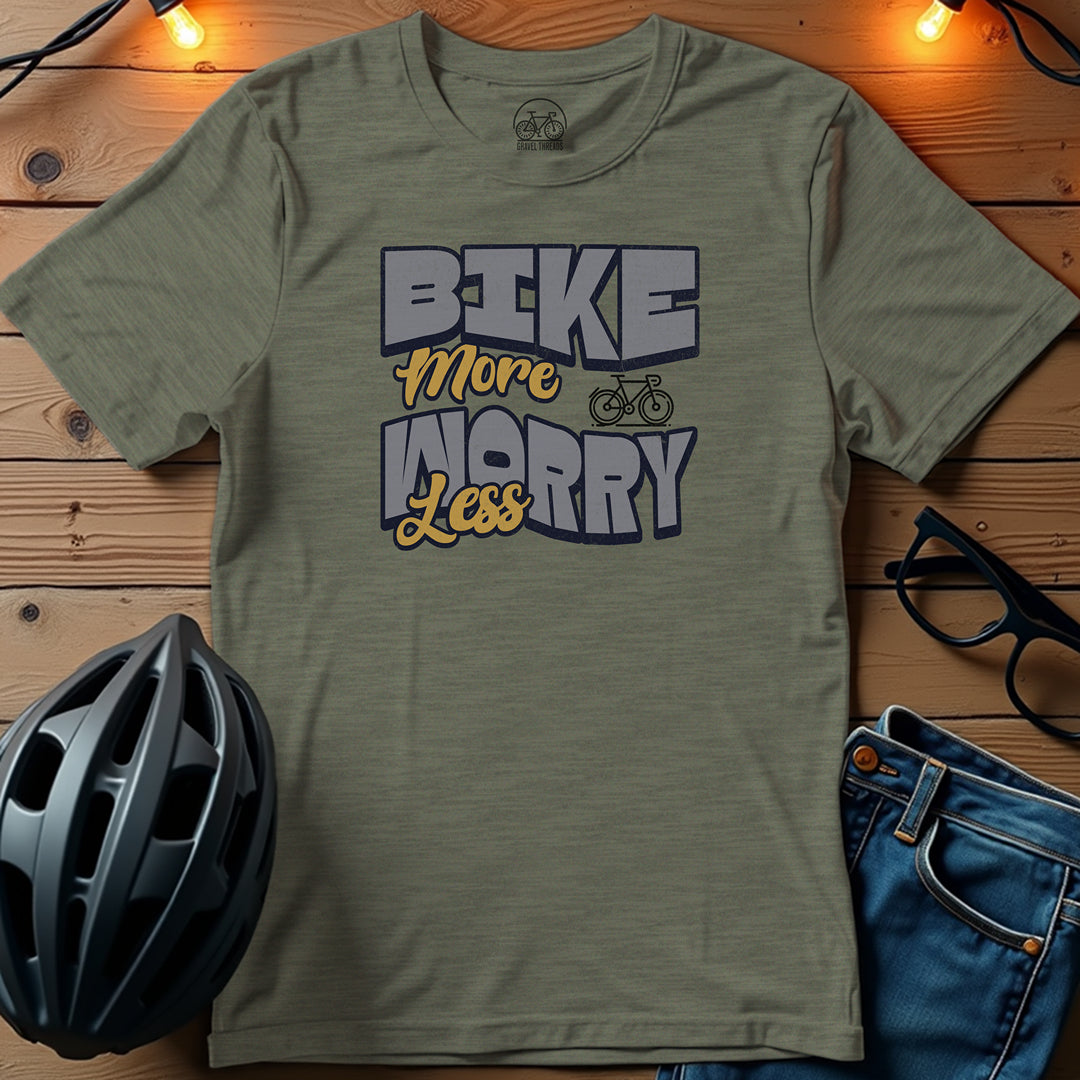 Bike More Worry Less T-Shirt