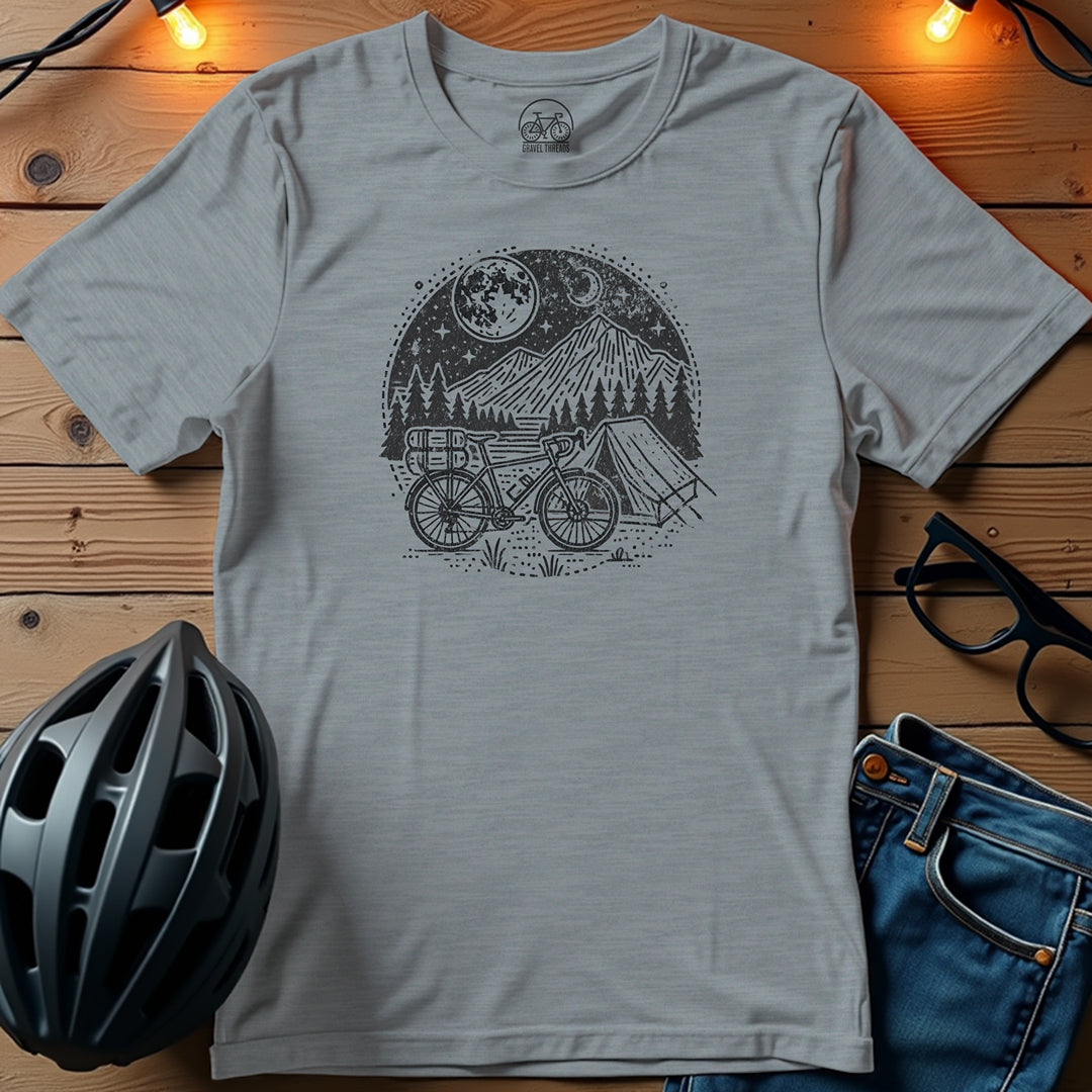 Moonlit Escape Bikepacking Adventure T-Shirt