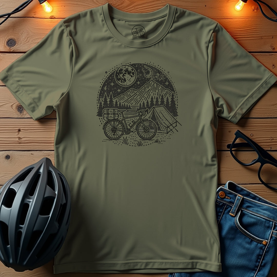 Moonlit Escape Bikepacking Adventure T-Shirt