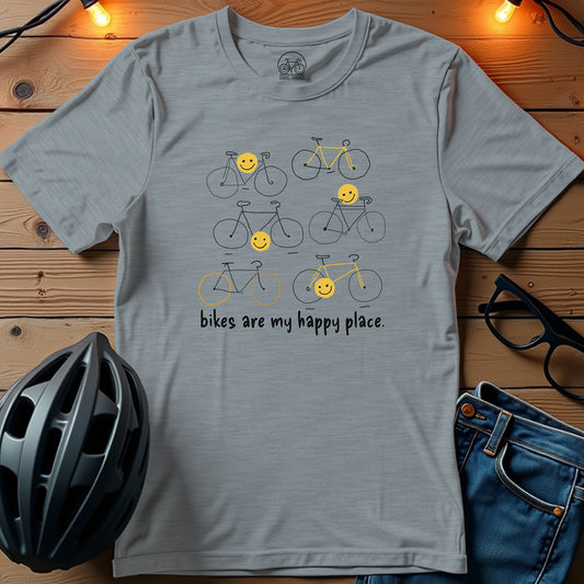 Bikes Are My Happy Place T-Shirt