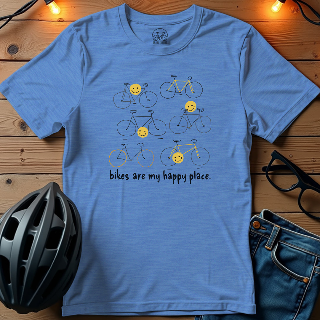 Bikes Are My Happy Place T-Shirt