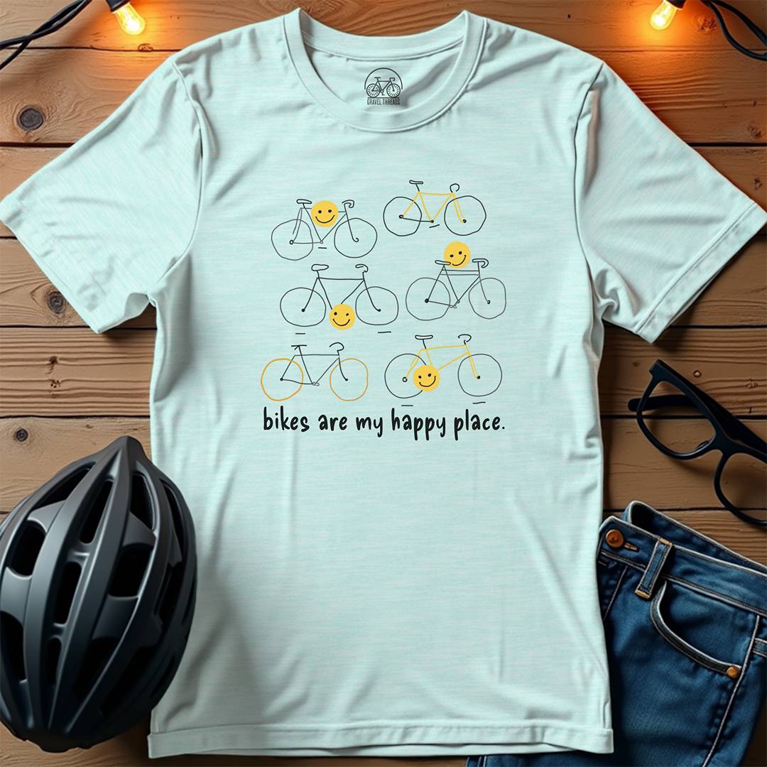 Bikes Are My Happy Place T-Shirt