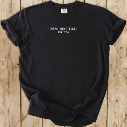 Embroidered New Bike Dad T-Shirt