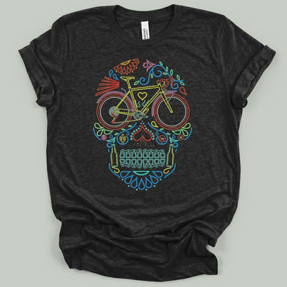 Cycling Sugar Skull T-Shirt
