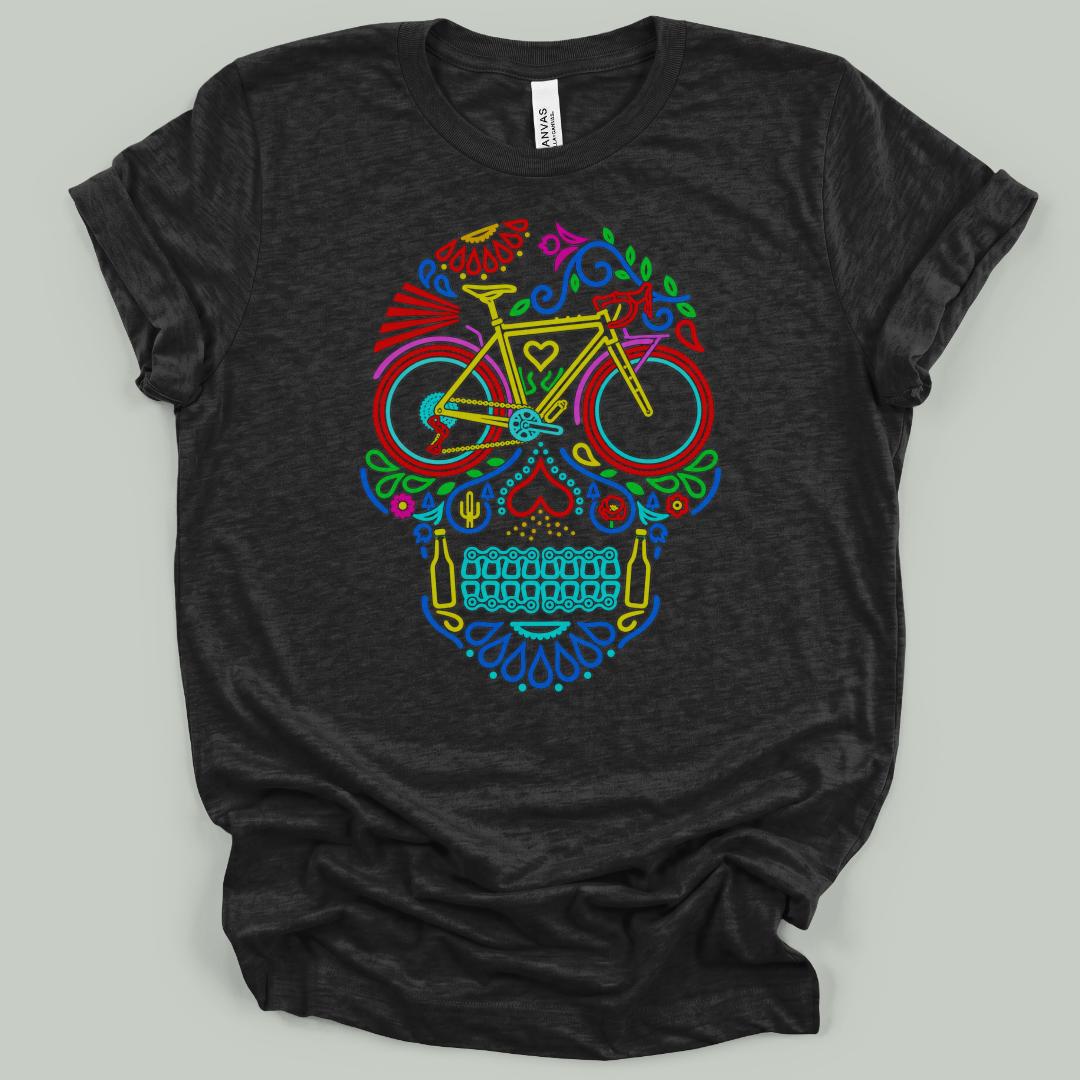 Cycling Sugar Skull T-Shirt