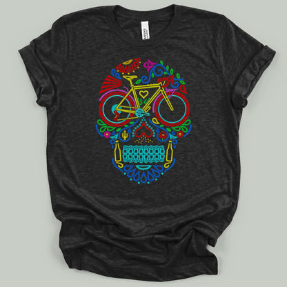 Cycling Sugar Skull T-Shirt