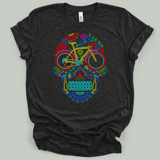 Cycling Sugar Skull T-Shirt