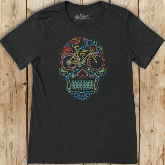 Cycling Sugar Skull T-Shirt