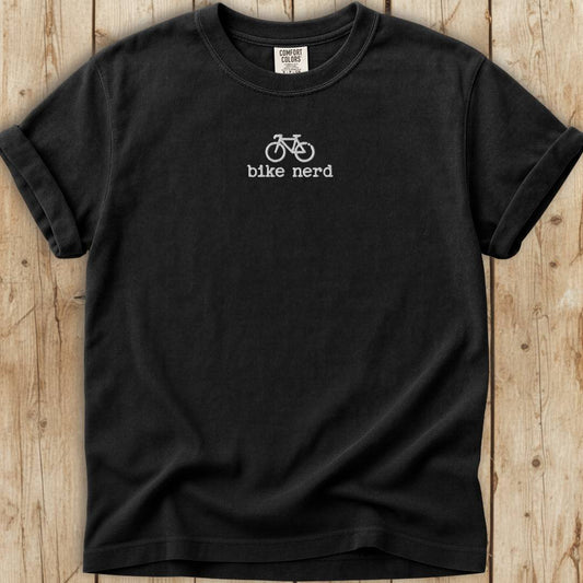 Bike Nerd Embroidered Premium T-Shirt