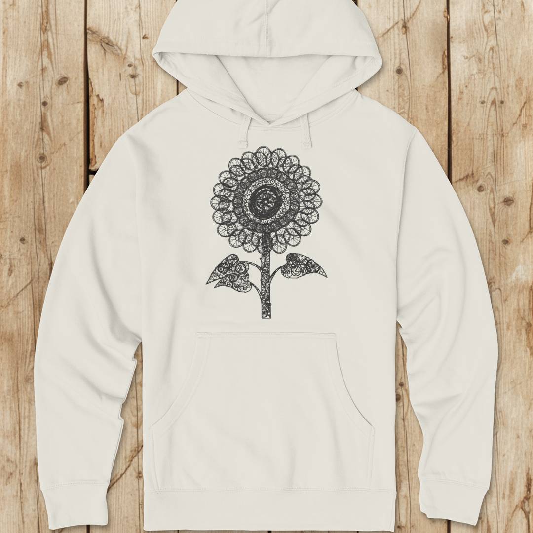 Sunflower Bike Parts Hoodie