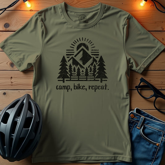 Camp, Bike, Repeat Gravel Adventure T-Shirt