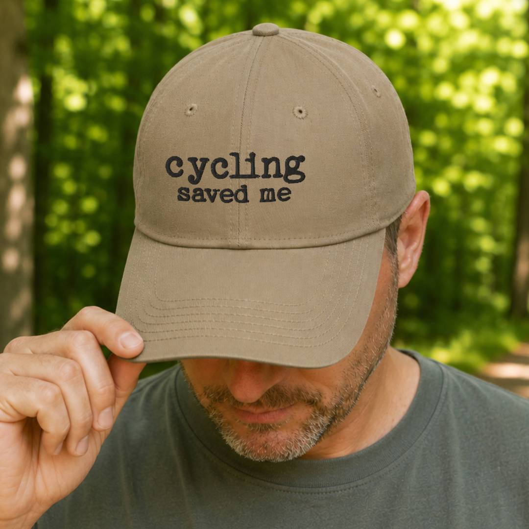 Cycling Saved Me Dad Hat