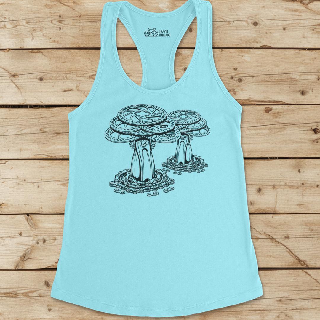 Rotor Shrooms Racerback Tank