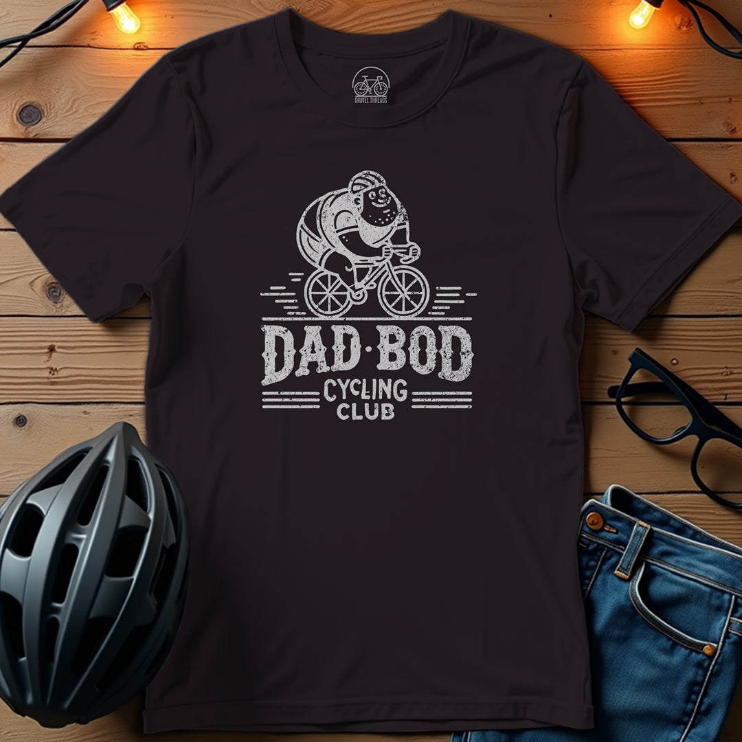 Dad Bod Cycling Club Pedal with Pride T-Shirt