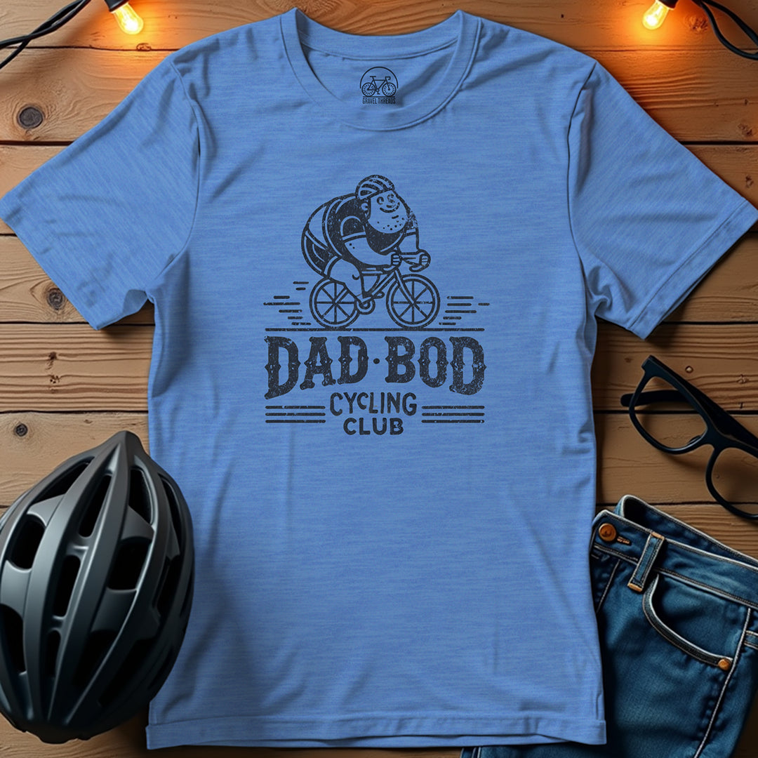 Dad Bod Cycling Club Pedal with Pride T-Shirt