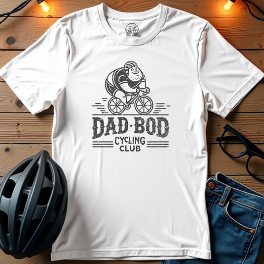 Dad Bod Cycling Club Pedal with Pride T-Shirt