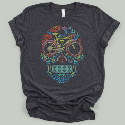 Cycling Sugar Skull T-Shirt