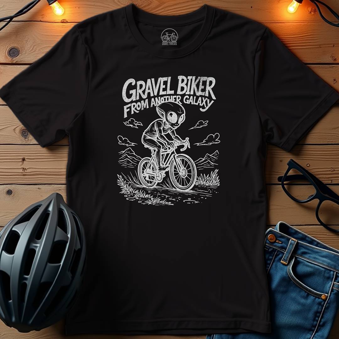 Gravel Biker From Another Galaxy T-Shirt