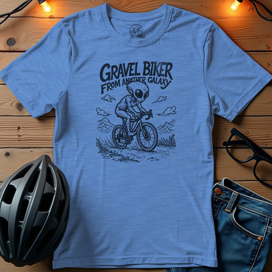 Gravel Biker From Another Galaxy T-Shirt