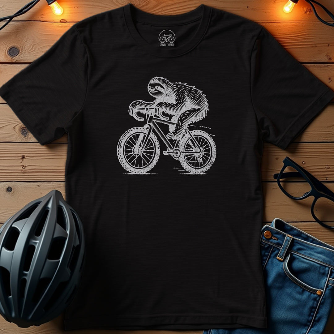 Gravel Sloth Slow and Steady on the Trails T-Shirt