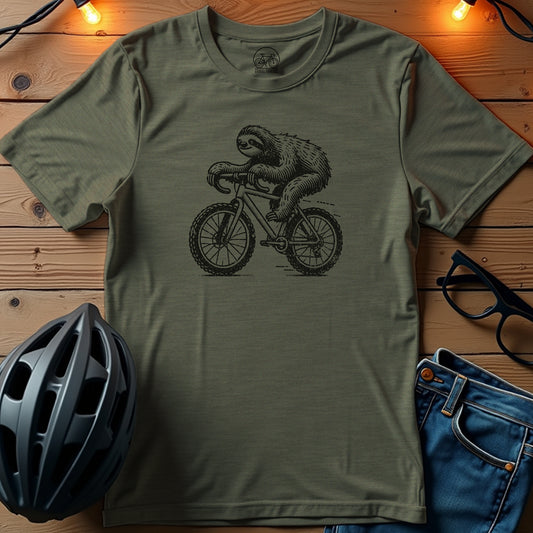 Gravel Sloth Slow and Steady on the Trails T-Shirt