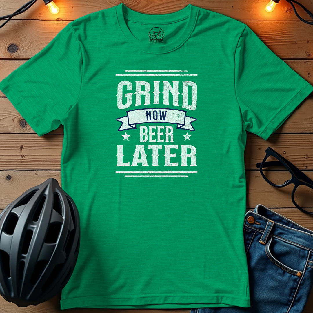 Grind Now, Beer Later Ride. Relax. Repeat. T-Shirt