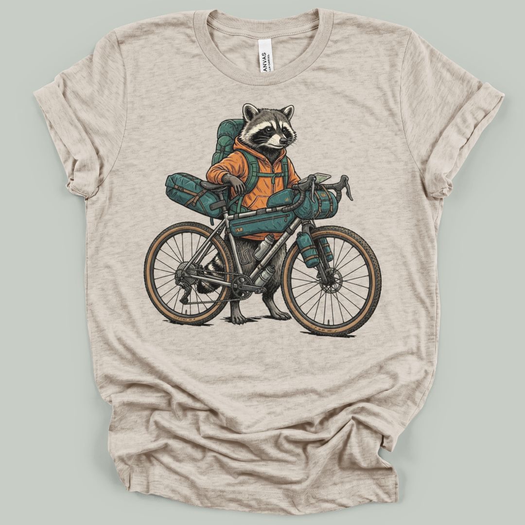 Bikepacking Raccoon T-Shirt