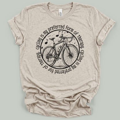 Cycling Is My Therapy T-Shirt