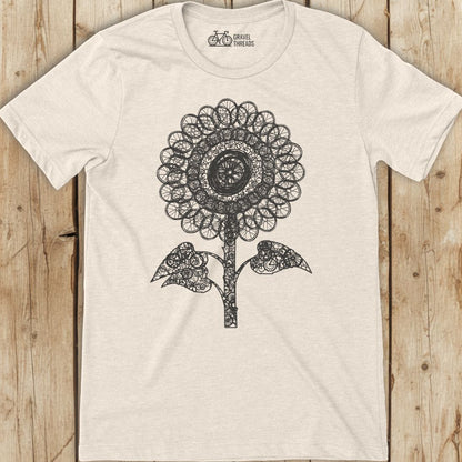 Bike Part Sunflower T-Shirt