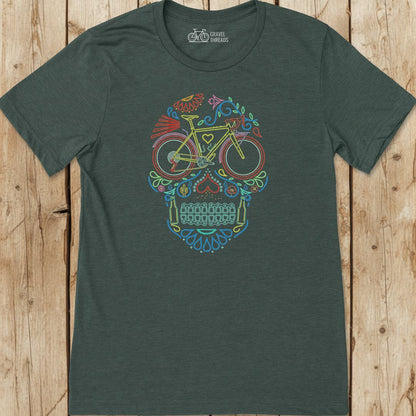 Cycling Sugar Skull T-Shirt