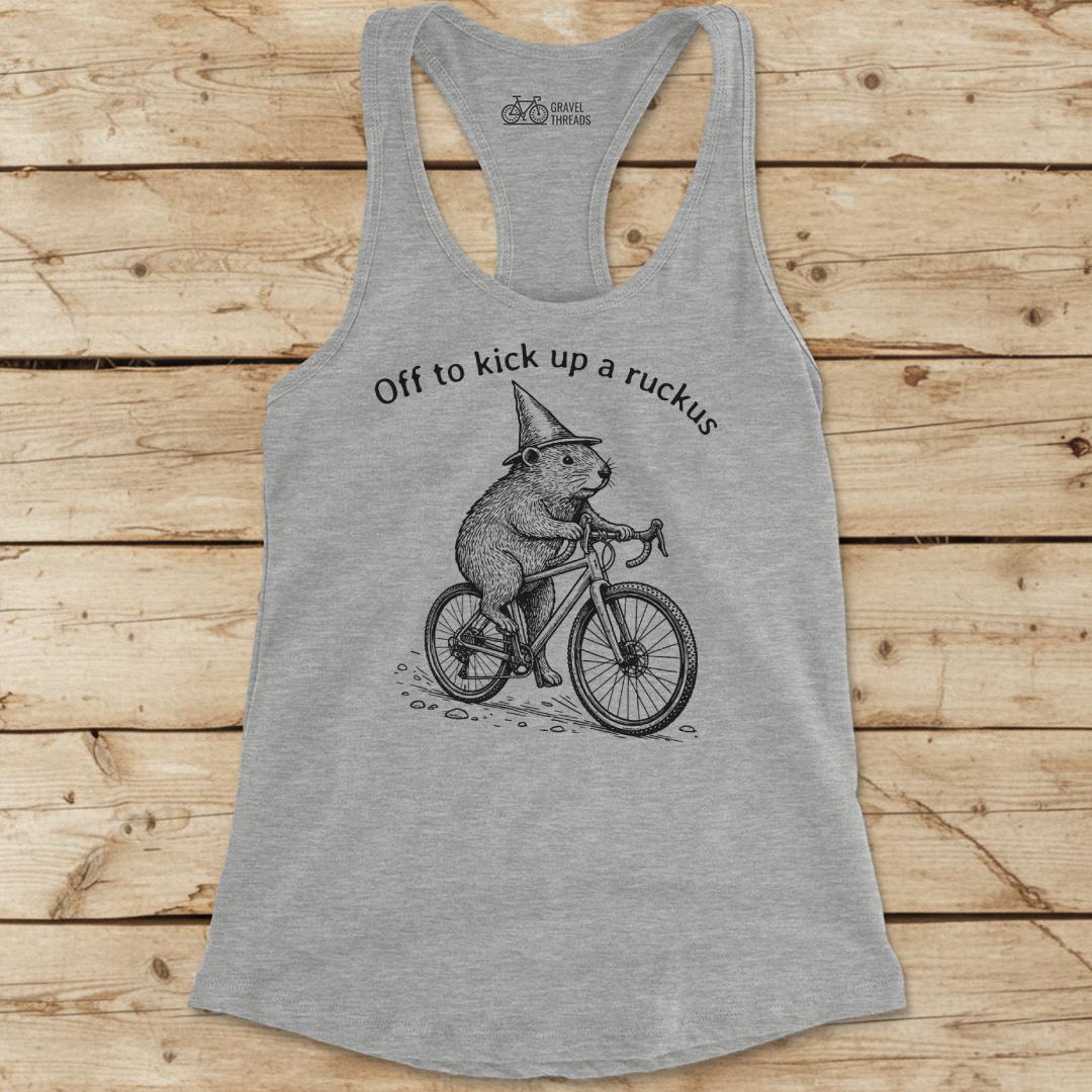Groundhog Ruckus Racerback Tank