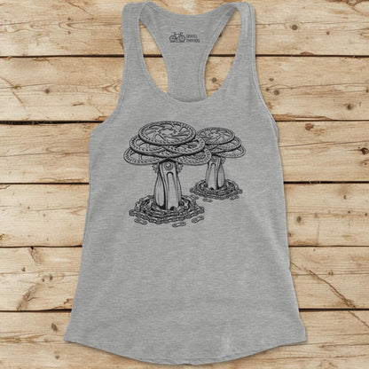 Rotor Shrooms Racerback Tank