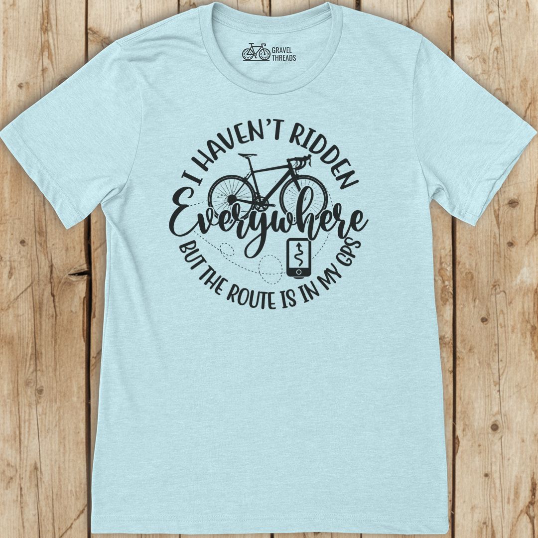 Route in GPS T-Shirt