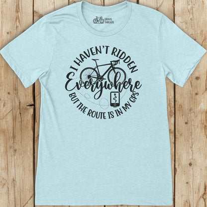 Route in GPS T-Shirt