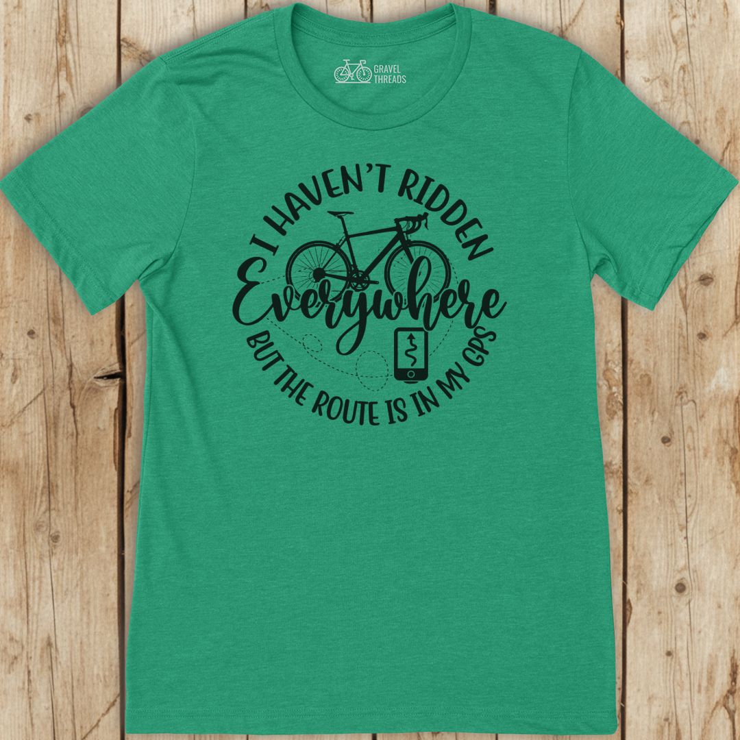 Route in GPS T-Shirt