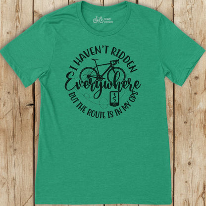 Route in GPS T-Shirt