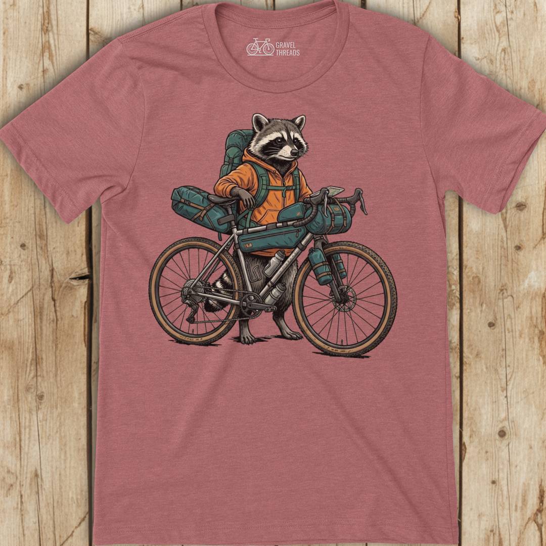 Bikepacking Raccoon T-Shirt