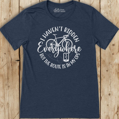 Route in GPS T-Shirt